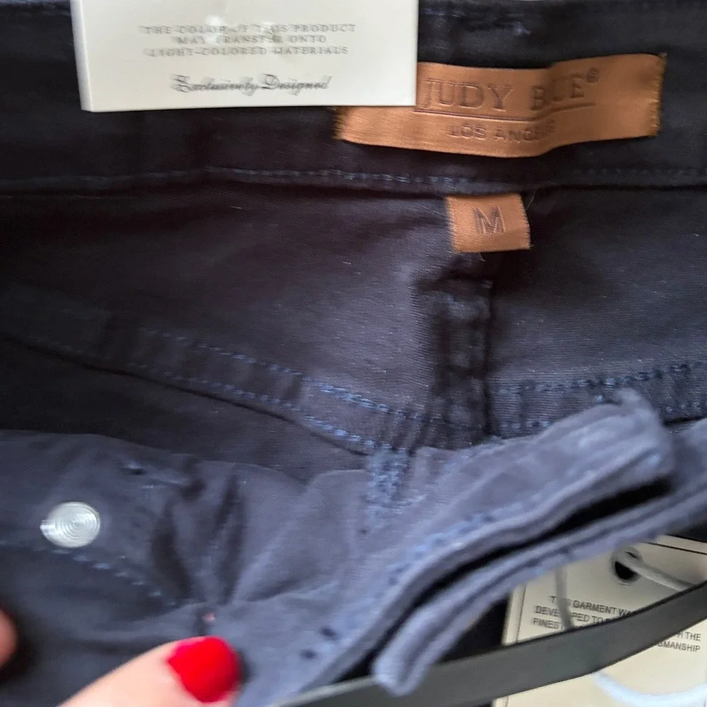 NWT Judy Blue Denim Shorts Navy Tummy Control High Waist JB150270 C-CO‎ M